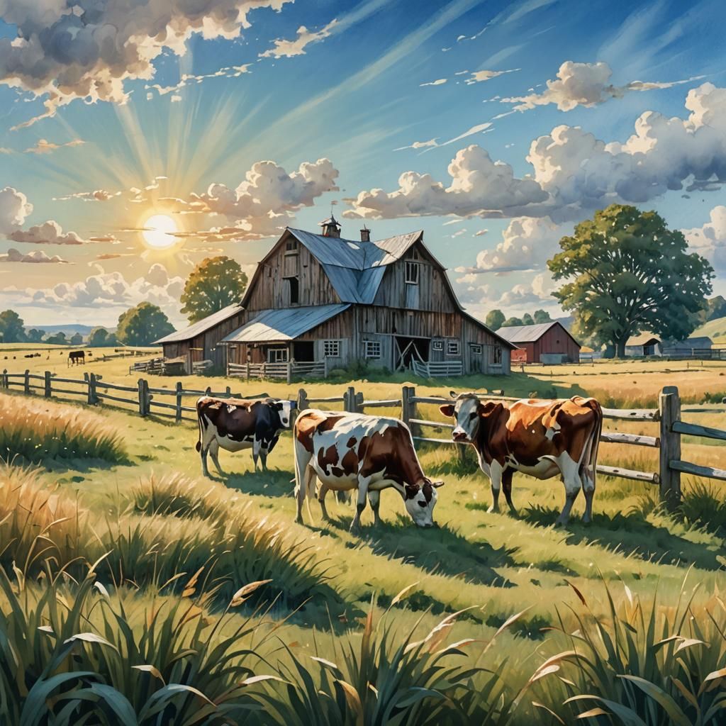 Nebraska cow pastures