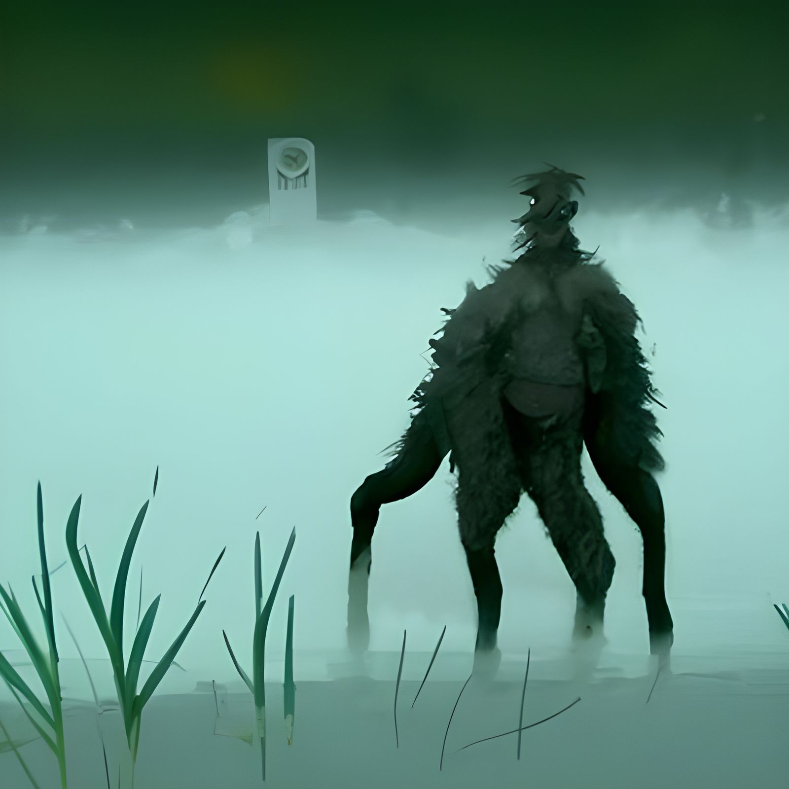 🌁👾🤗 CRYPTID MONSTER IN THE MIST - AI Generated Artwork - NightCafe Creator