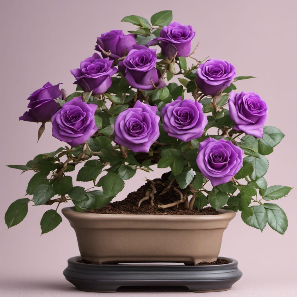 Bonsai Roses Germany Rare Purple Dragon