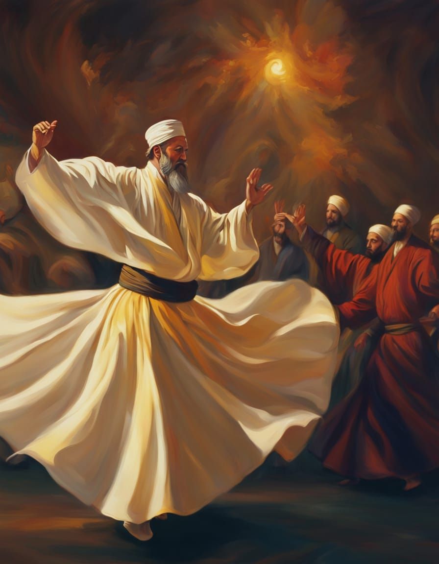 Turkish men performing  Sema 