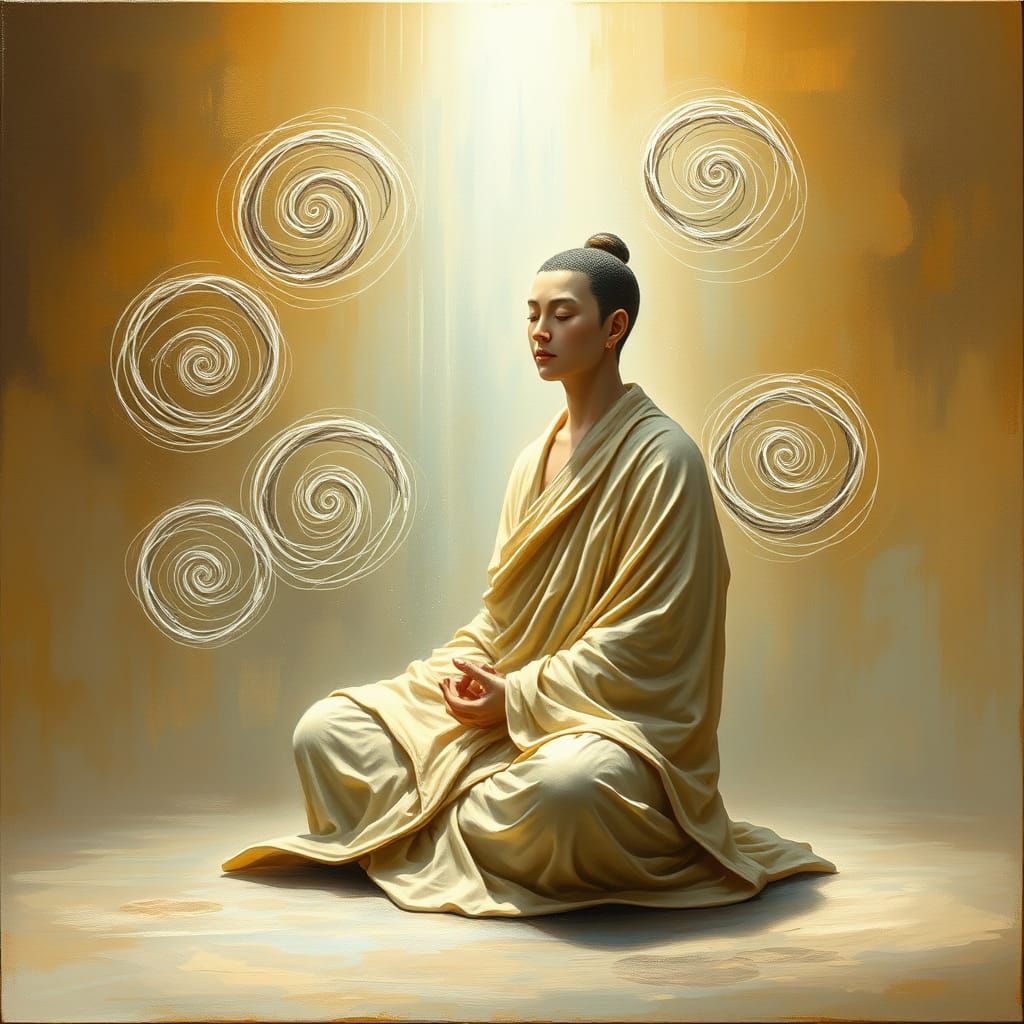 Ephemeral Existence in Timeless Serenity