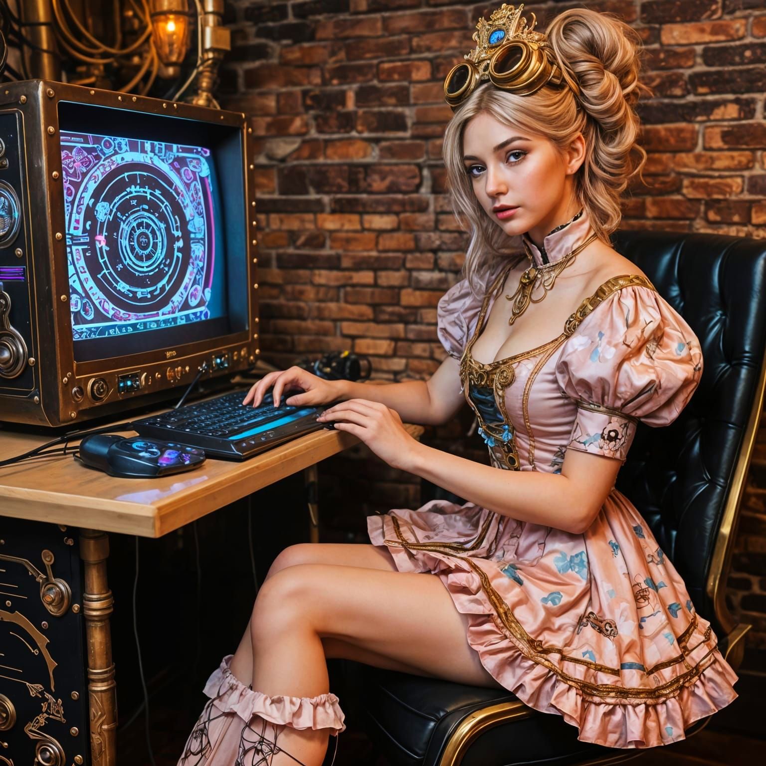 Steampunk Gaming  by @Paige