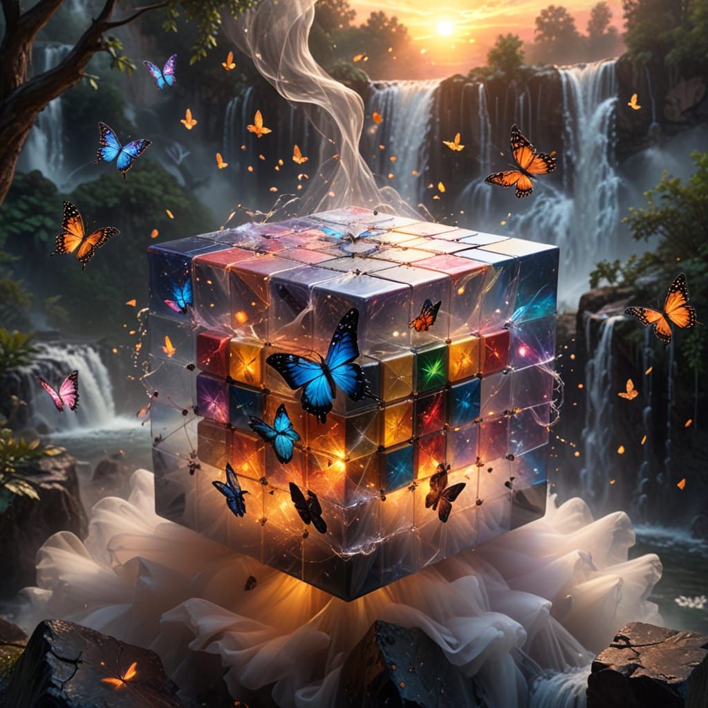 Rubik's dreams   by @fineluart