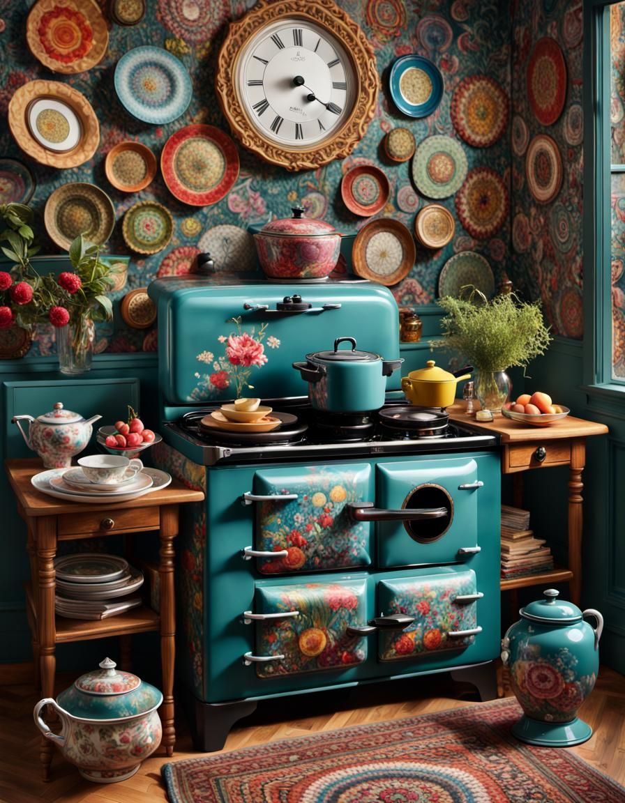 Maximalist Kitchen   by @Rose