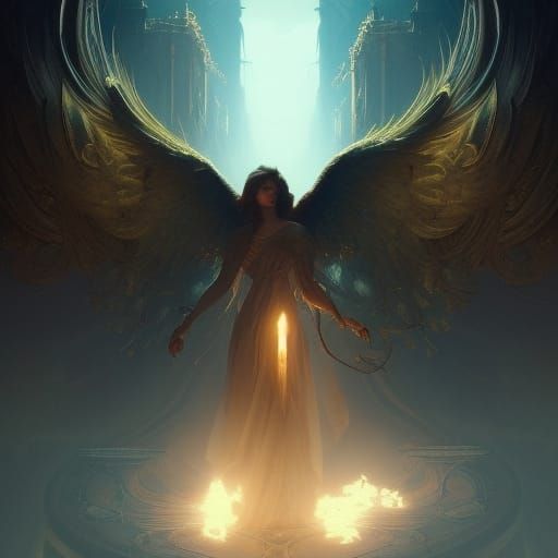 angels and demons - AI Generated Artwork - NightCafe Creator