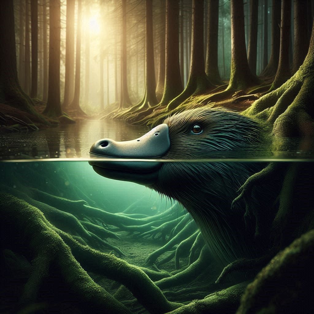 The monster of the pond