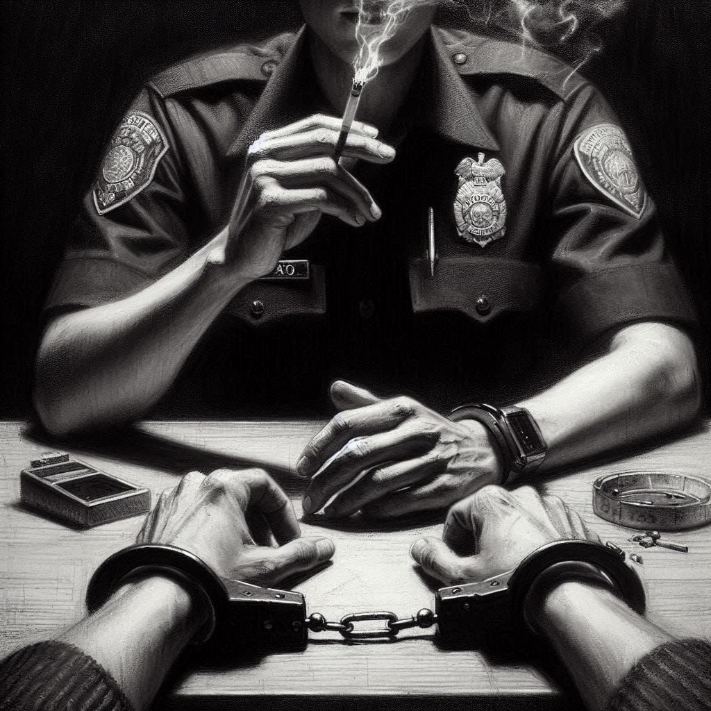 "Why am I here, officer ?"