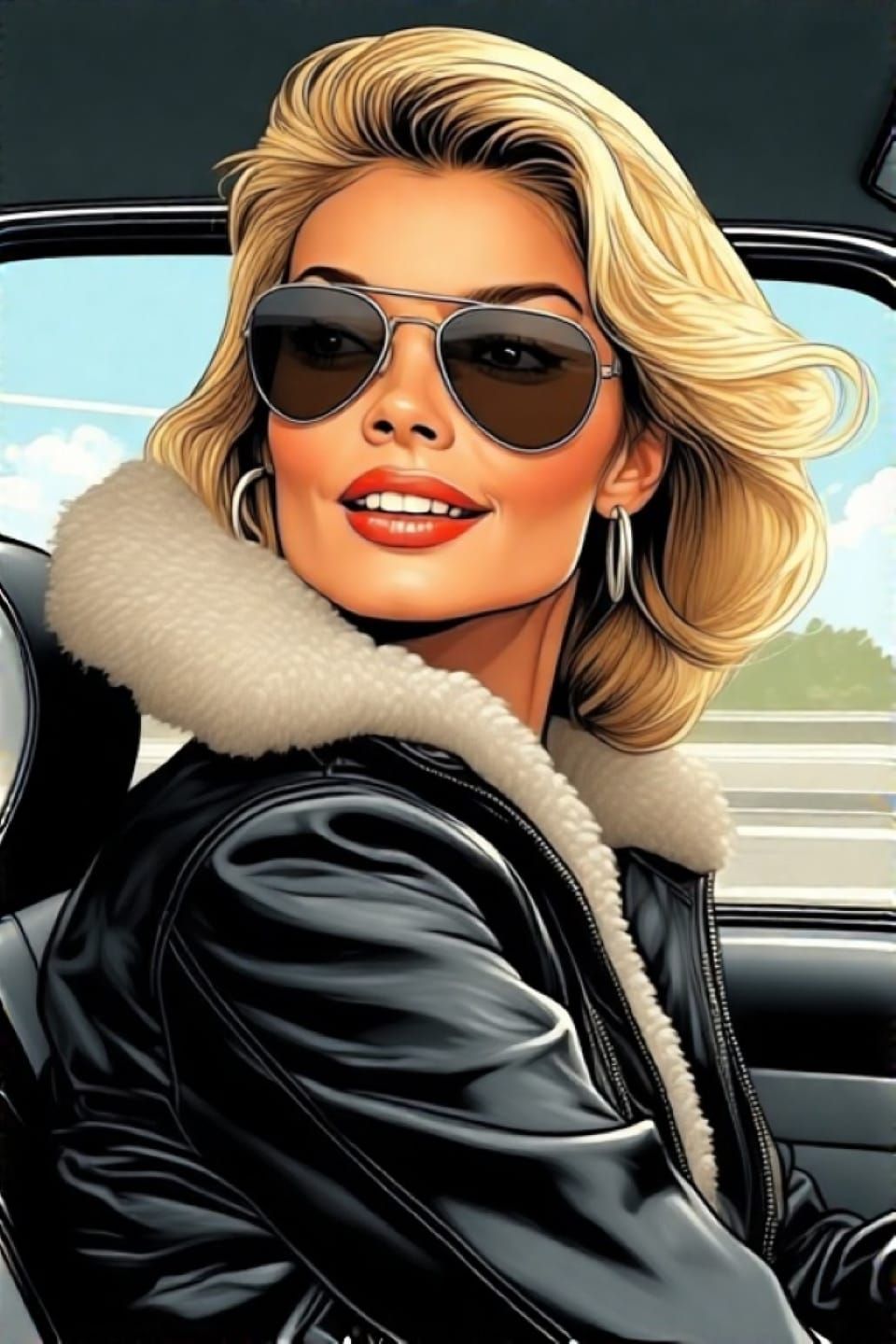 "Ready to go?" She Asks.