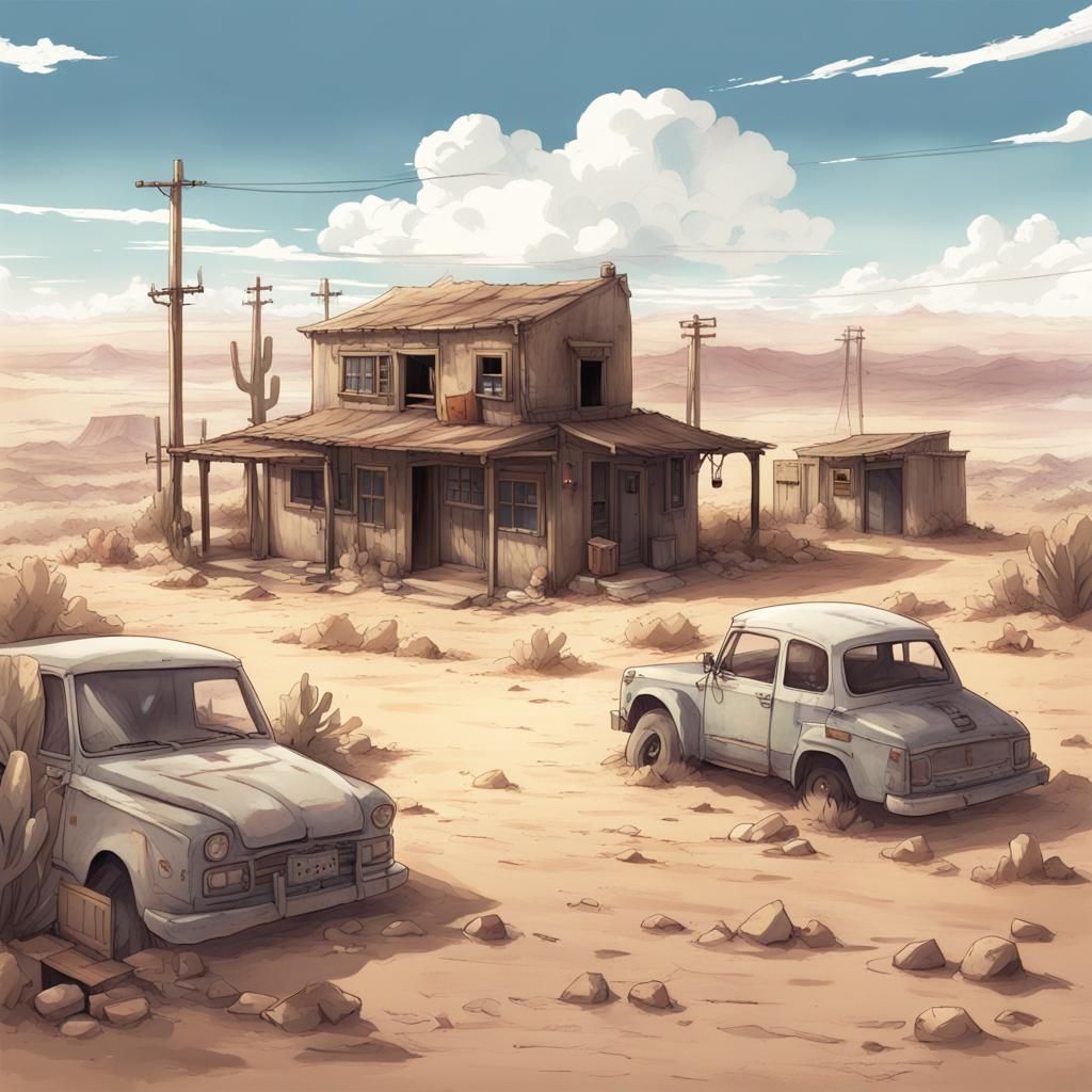 Desert ghost town
