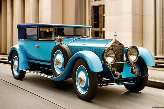 A Royal Luxury Sedan Petrol Modified 1928 Rolls-Royce New Phantom  by @DJ ART
