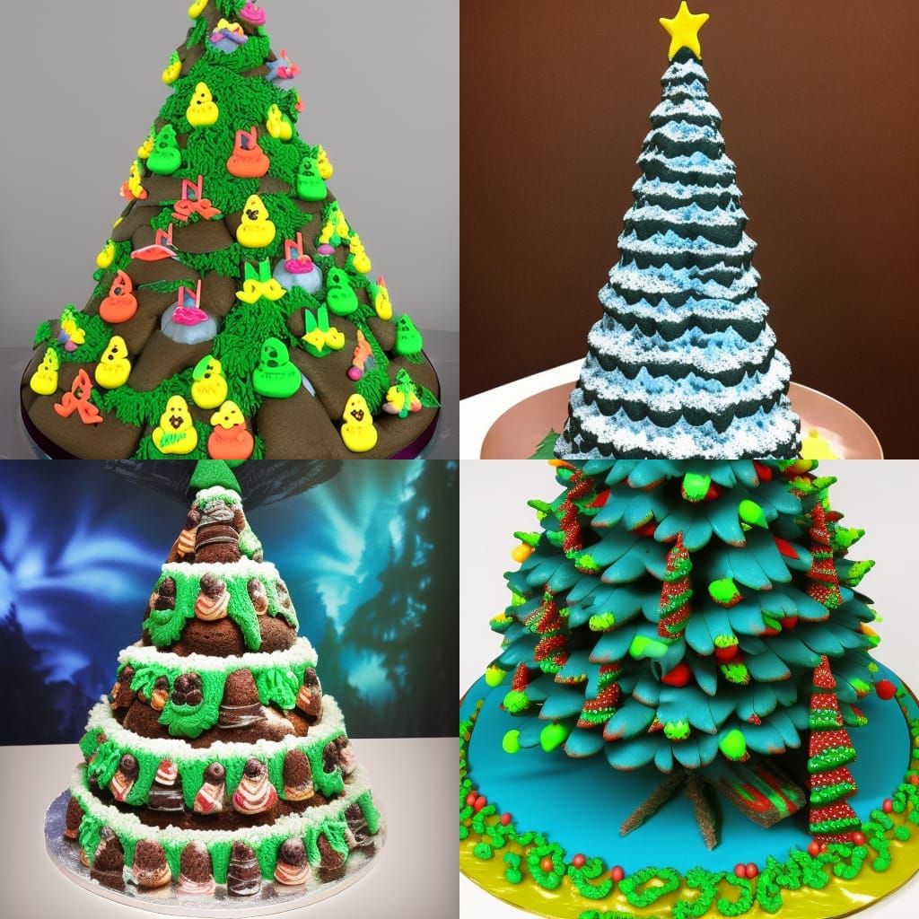 christmas tree cake