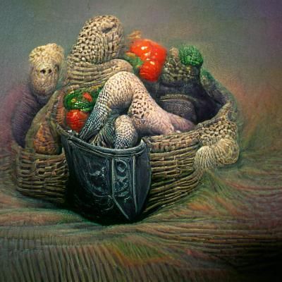 A basket of vegetables