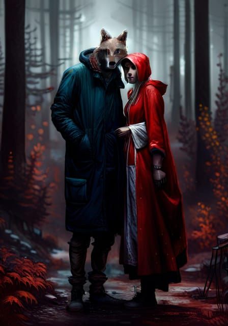 Awesome Red Riding Hood and Big Bad Wolf :: Enormous :: Insa...