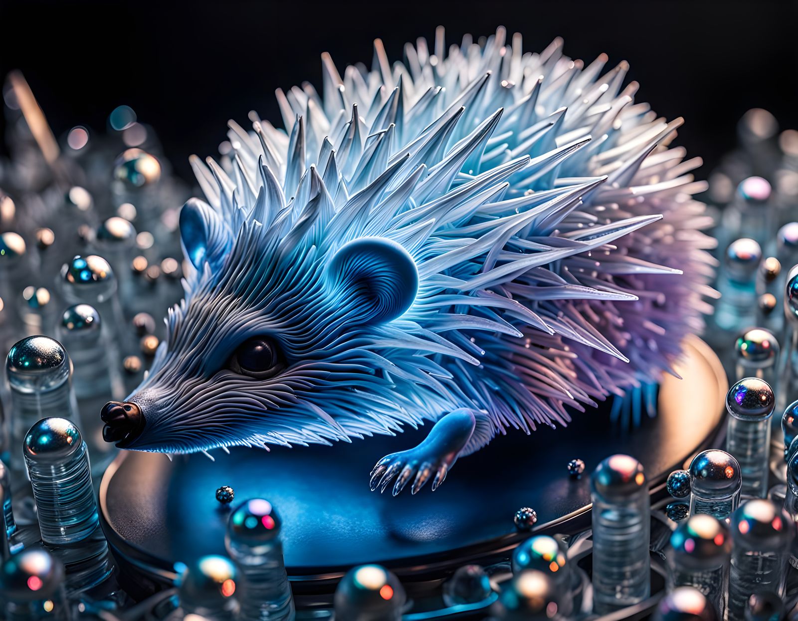 Hedge Ice Hog  by @KBunny001