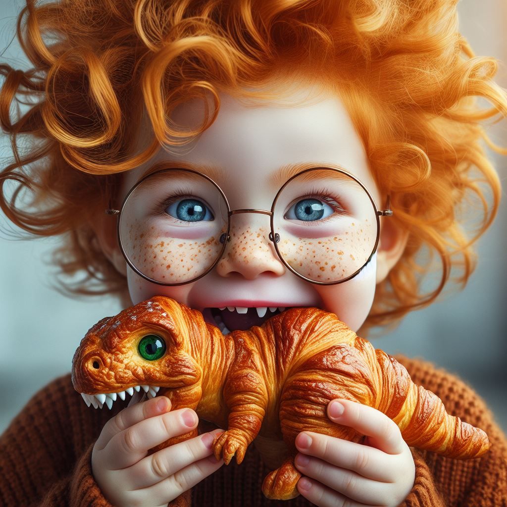 His Favorite Dino Croissant