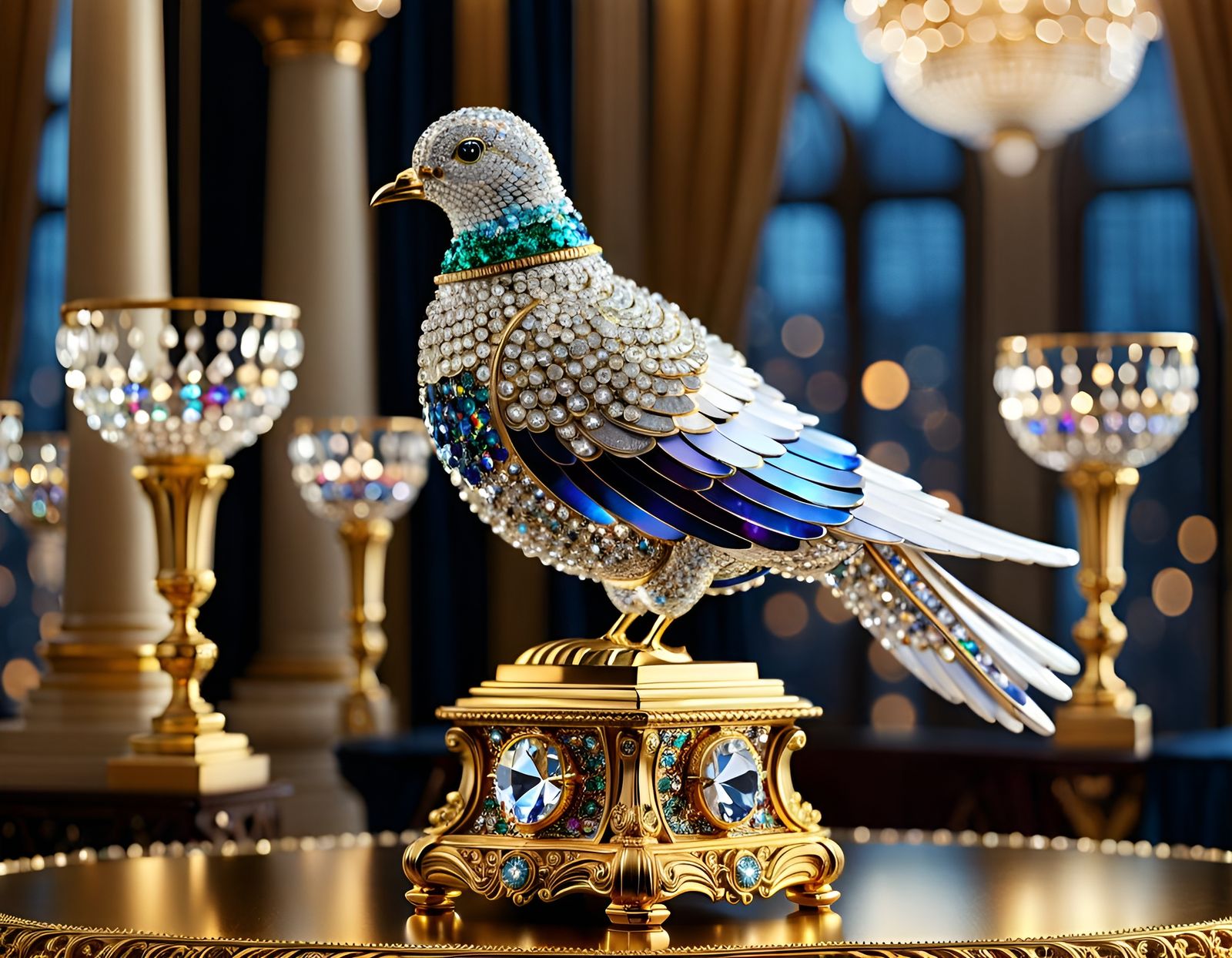 Swarovski Crystal Dove   by @Sharonjoy