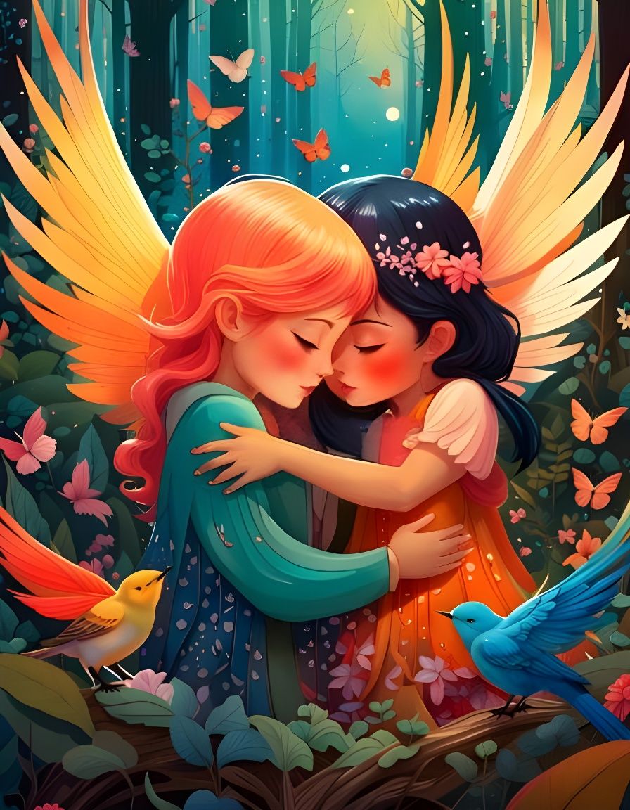 Magical hug  by @Artemis