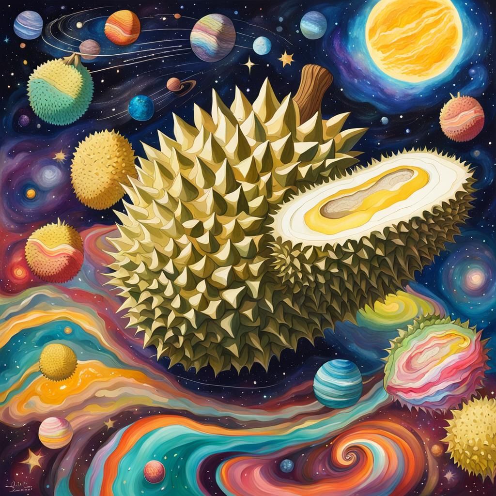 Durian fruit Musang King solar system durian milky way