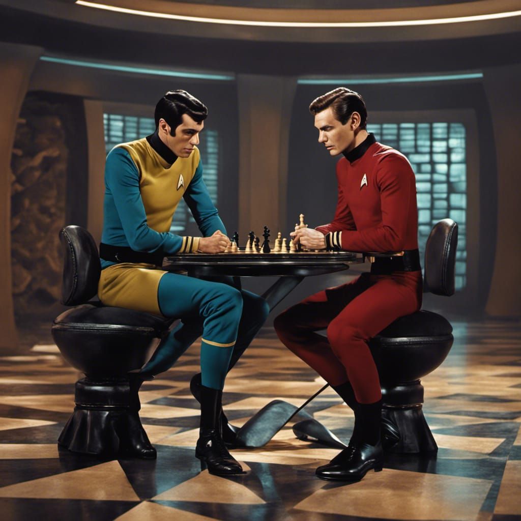 Star Fleet Officer Playing Chess