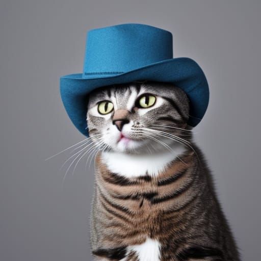 Cat with a hat