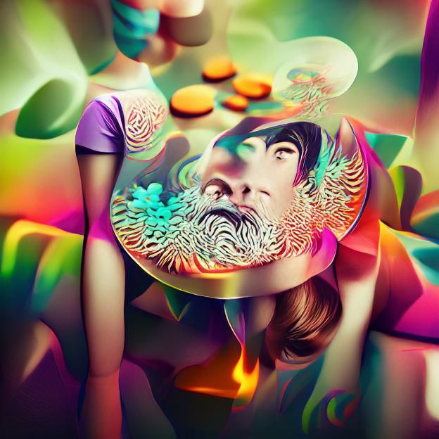 psychedelic photoillustration