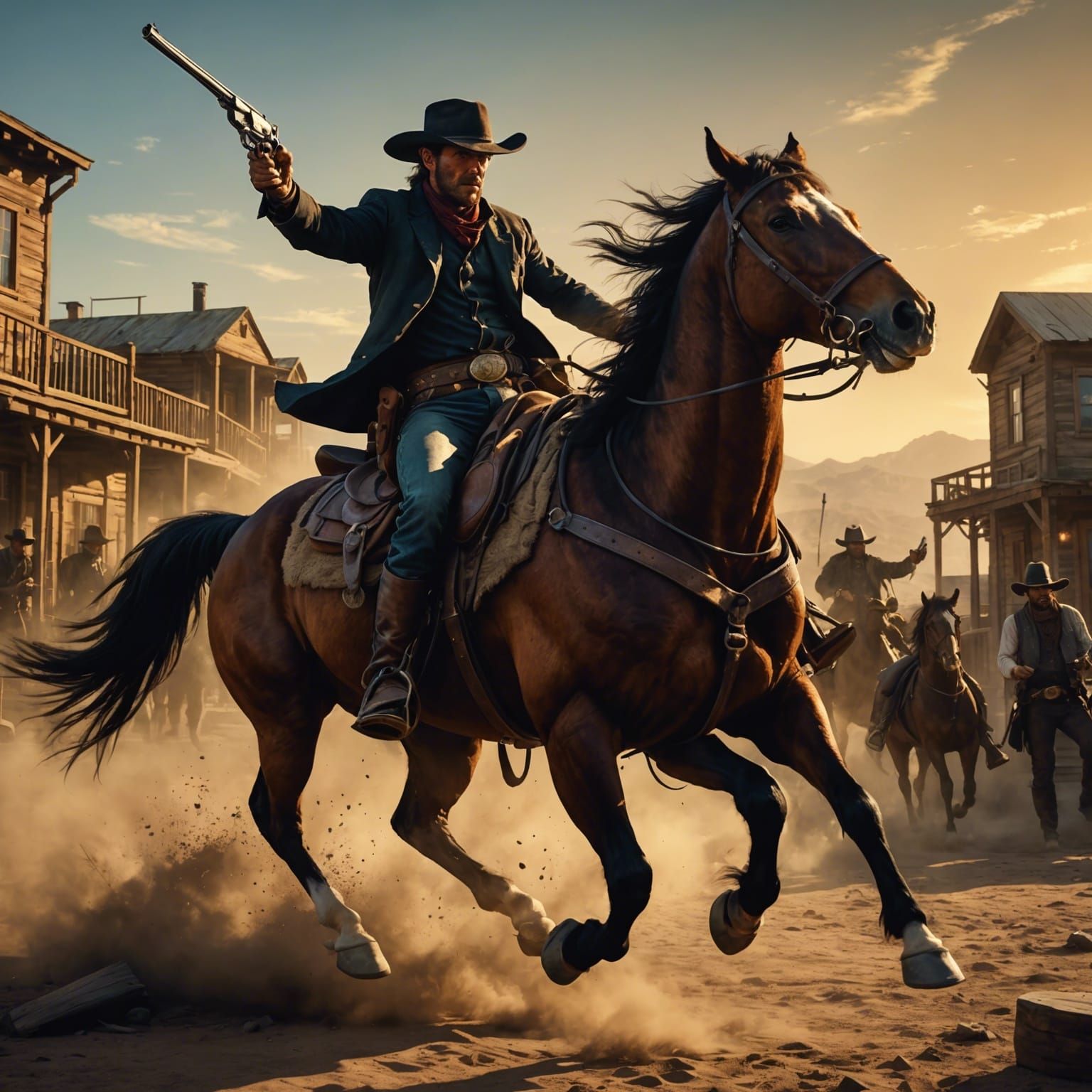 Cowboy gunfight