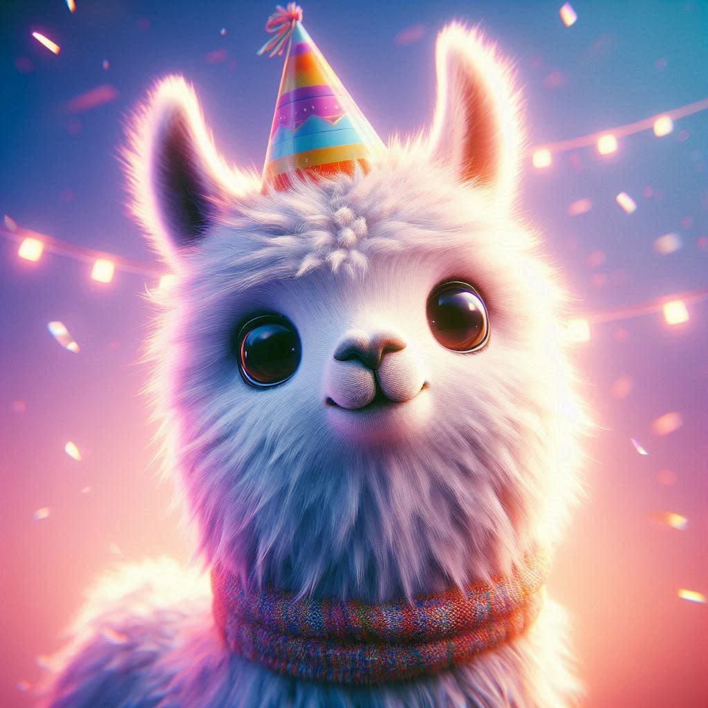 It's your birthday? Alpaca my party hat!