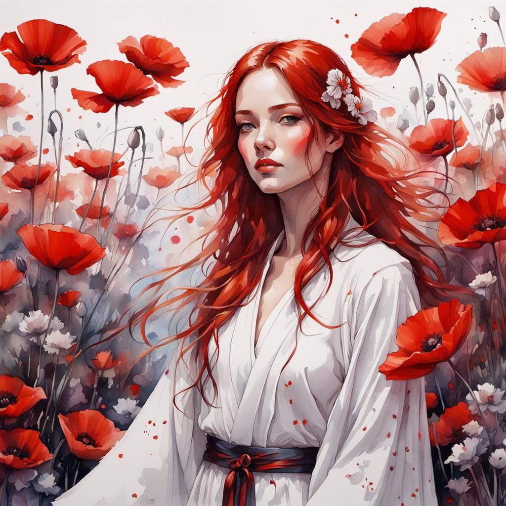 Poppy summer  by @Lyncurion