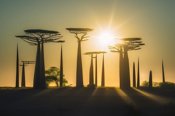 Baobab Sunset: a humble Madagascar experience  by @Sine