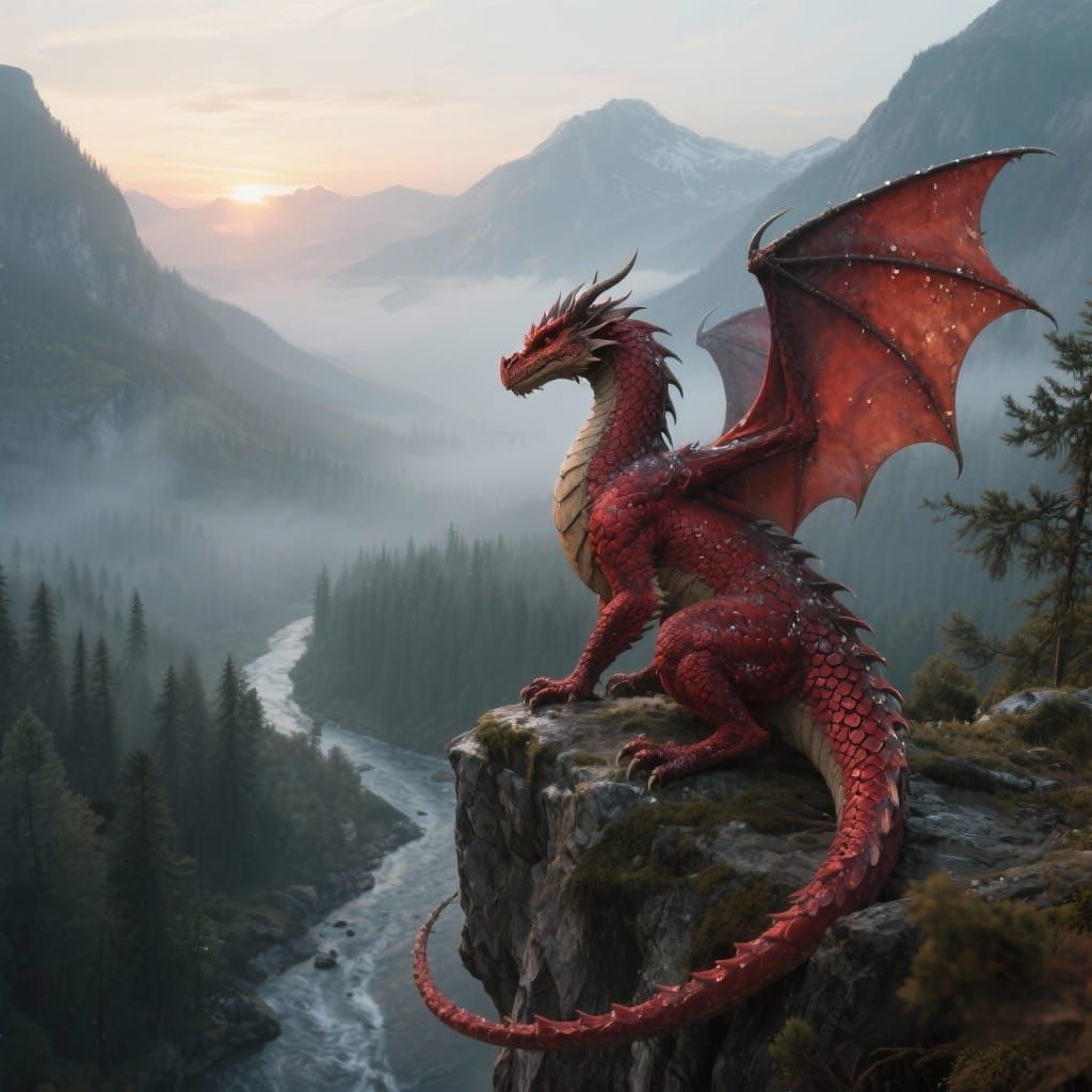 A big red Dragon
