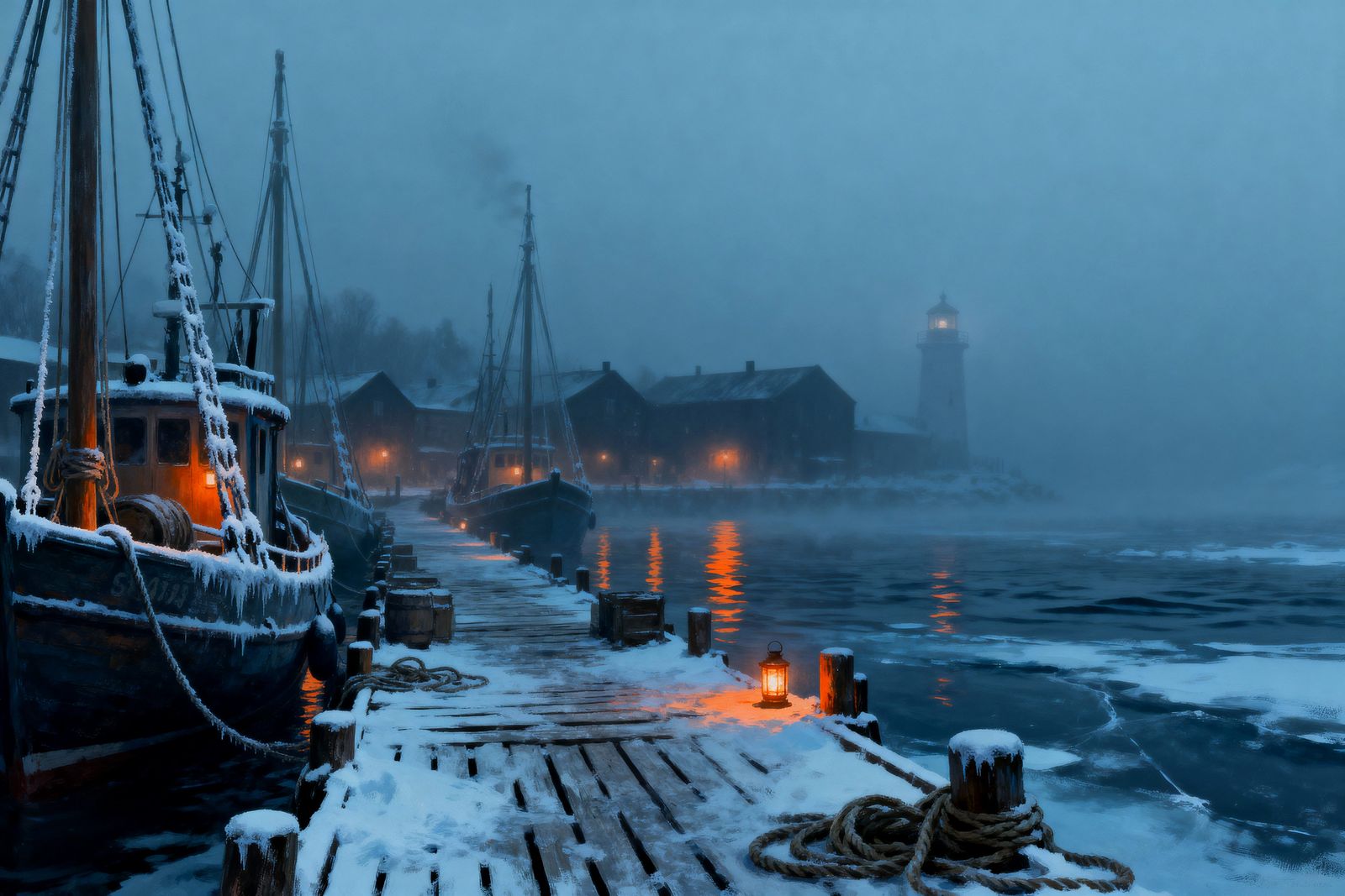 Visual Echoes 99 — “Harbor of Frost”  by @Qeir63