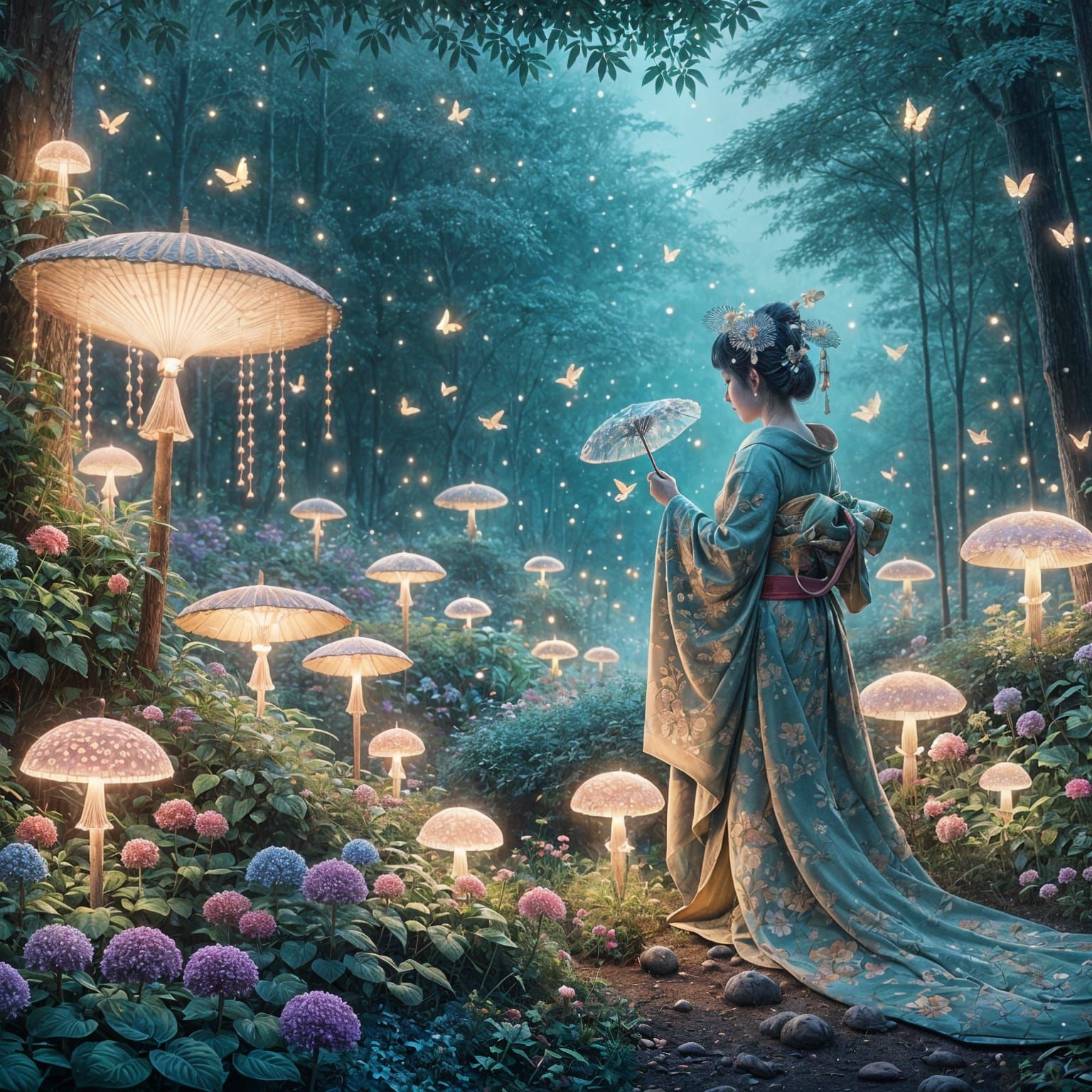 grim reaper celebrating Christmas with an axe with Christmas style, riding his horse to a abandoned town  - Start Image 2