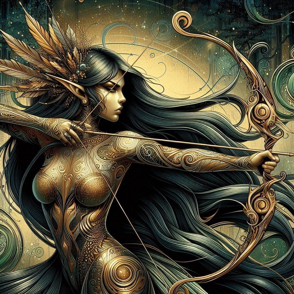 Elf Archer  by @Elektra