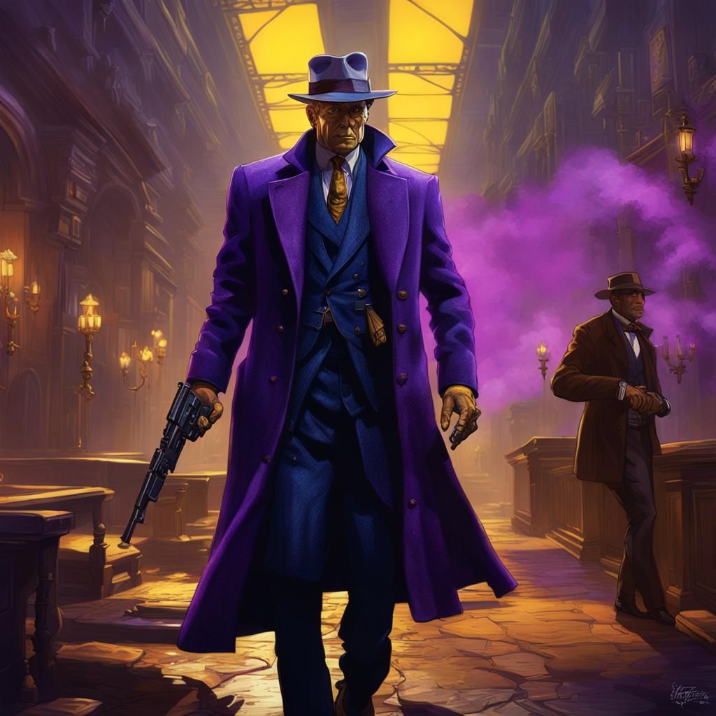Bogart Portrait in Dark Fantasy Style