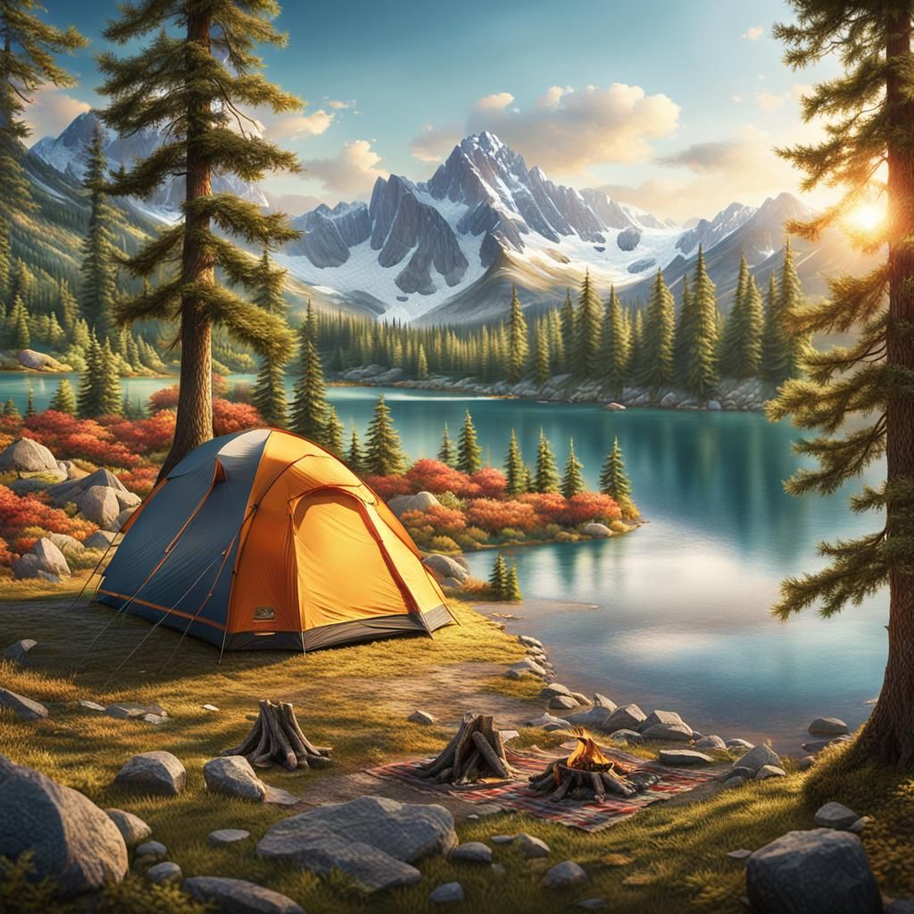 Perfect Campsite  by @Fritholf
