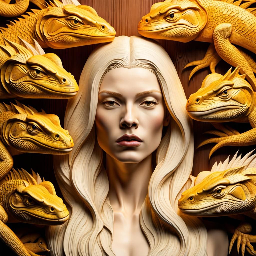 Golden iguanas