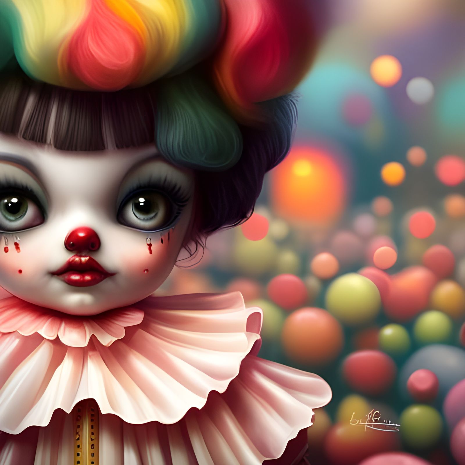 Art doll clown 6