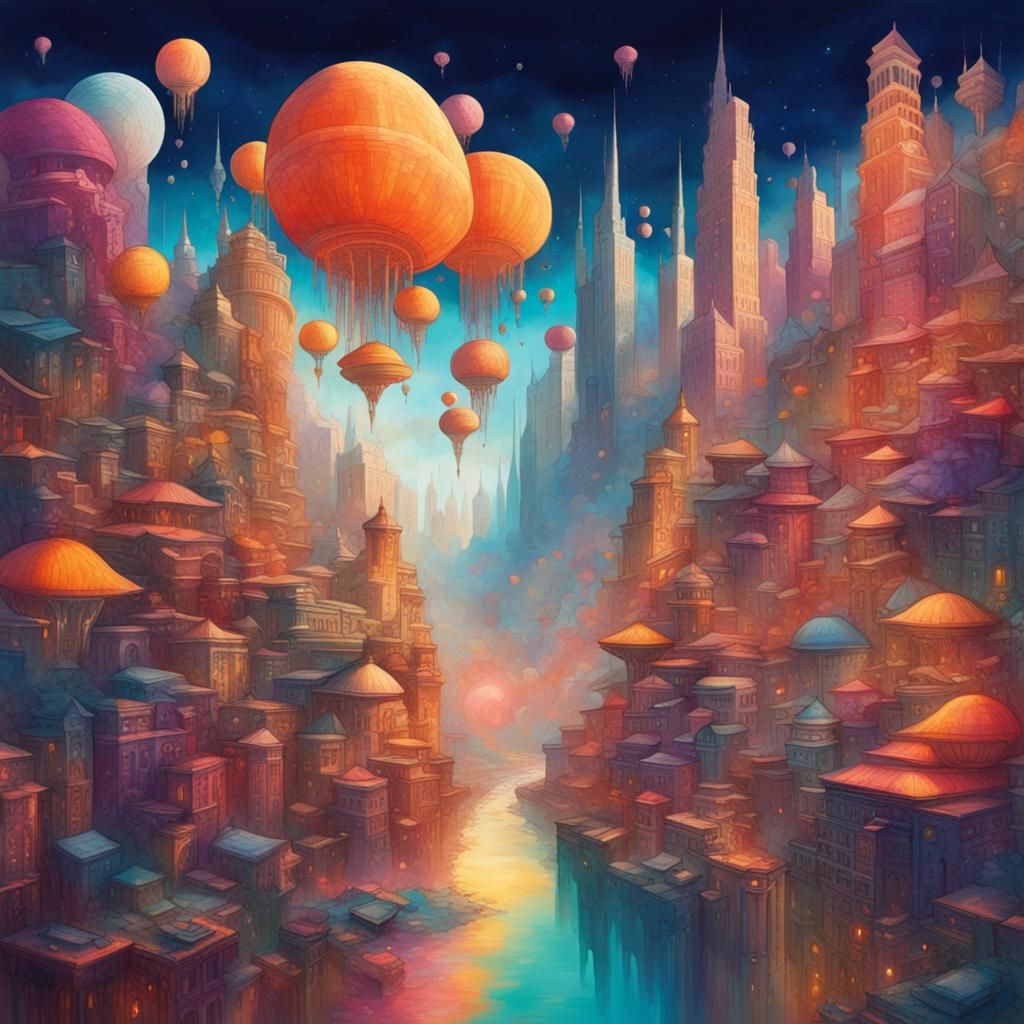 A vibrant dreamscape