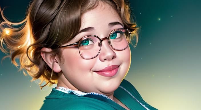 (PROFESSIONAL PHOTOGRAPHIC PORTRAIT, BOKEH, ((CHUBBY FAT OBE...