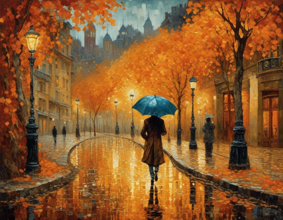 rainy autumn day