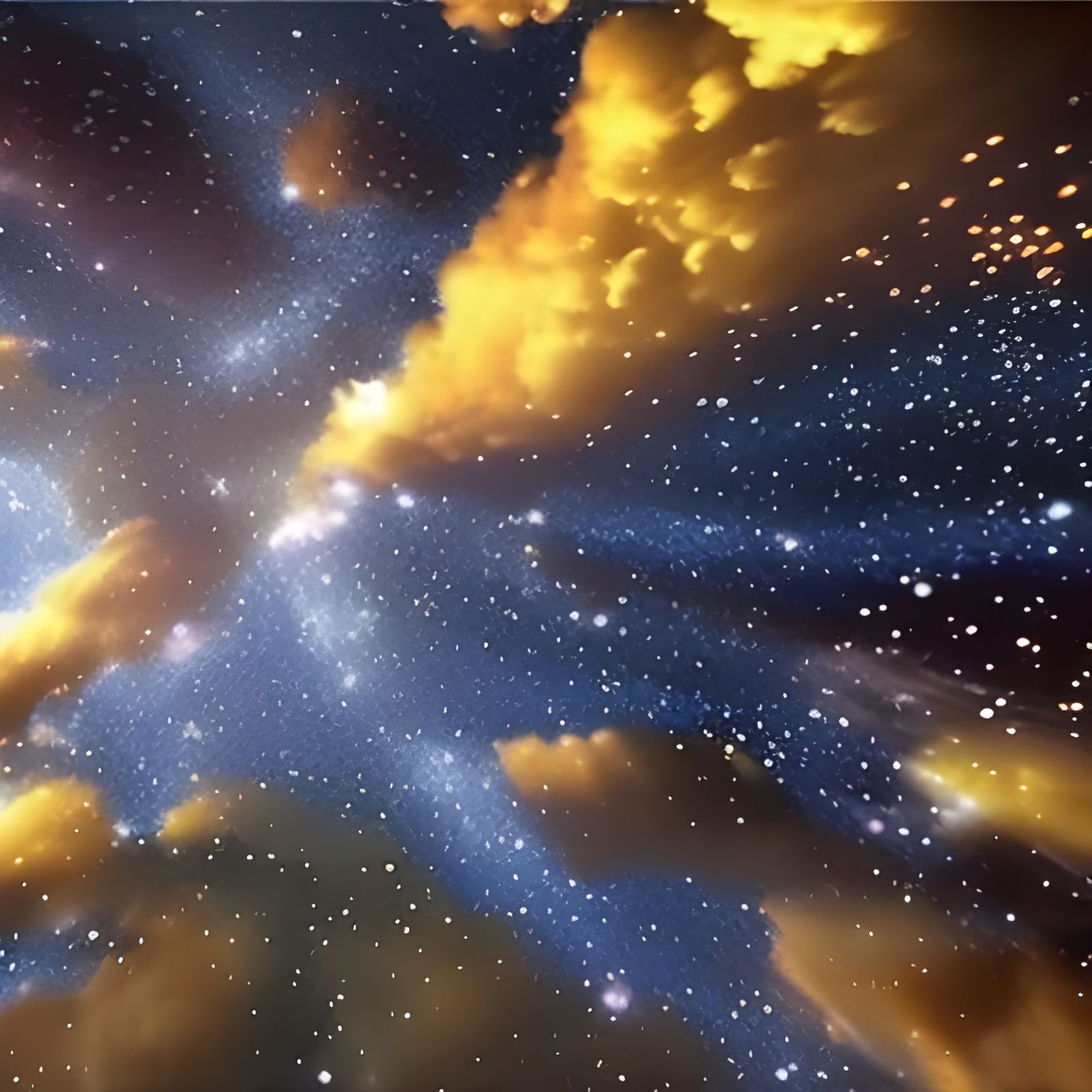 The night sky full of stars