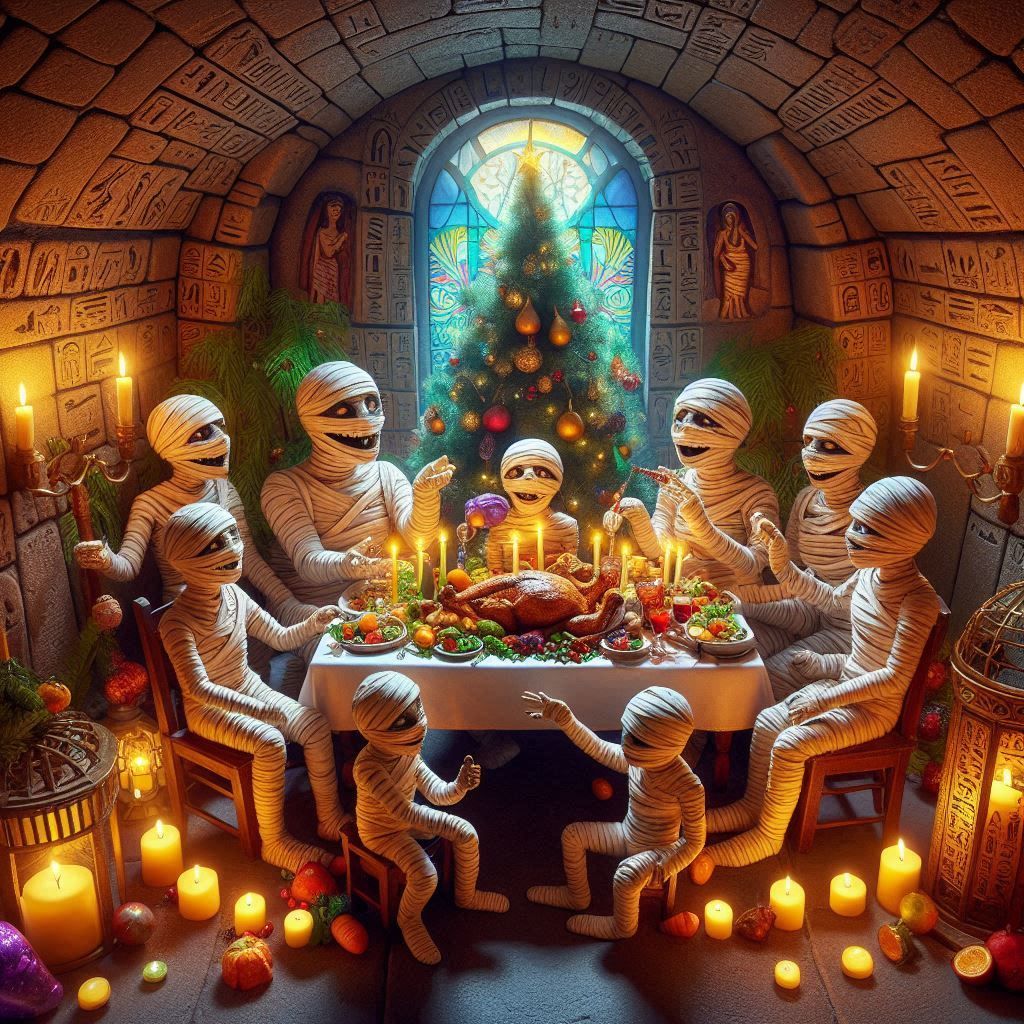 Christmas dinner in the Crypt