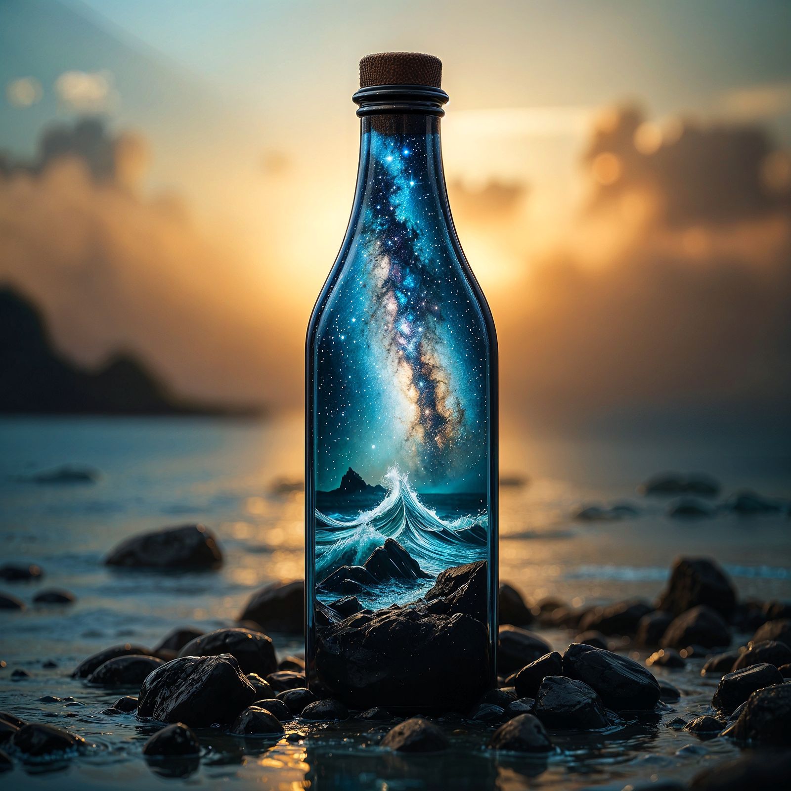 Milky Way in a Bottle