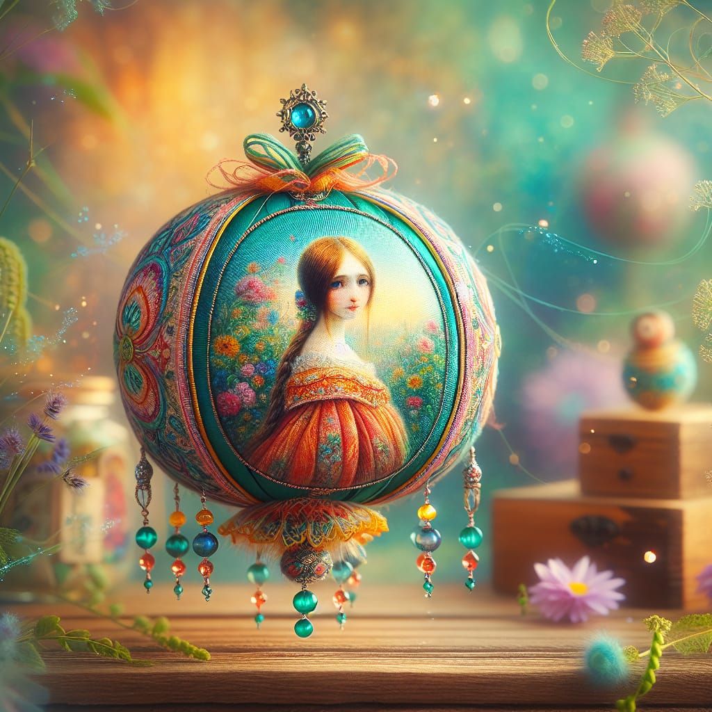 Semi-Raphaelite Temari Ball Dolls