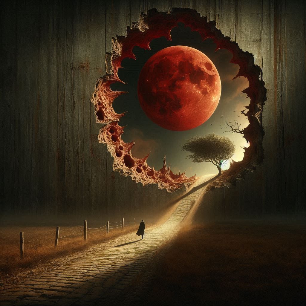 Through the broken wall