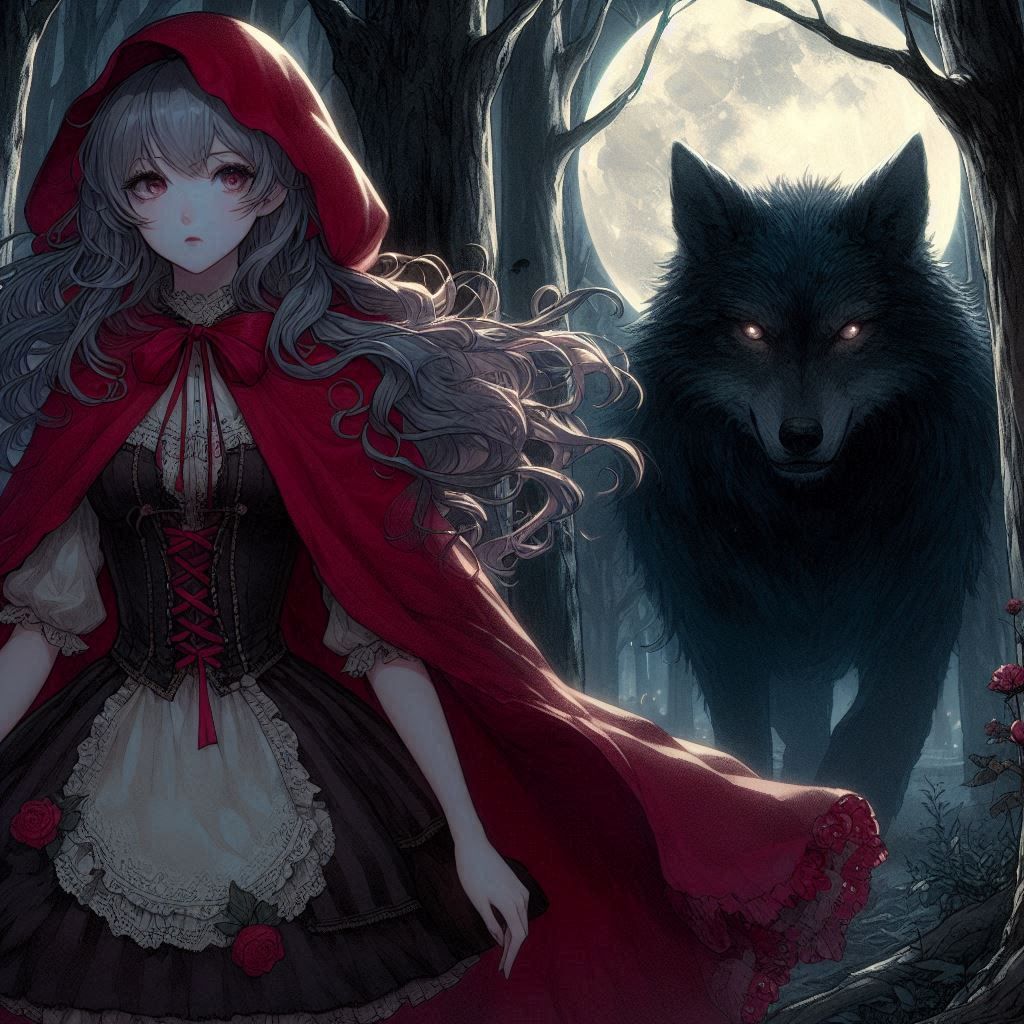 Little red riding hood and the wolf