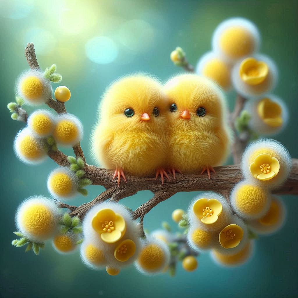 Fluffy birds
