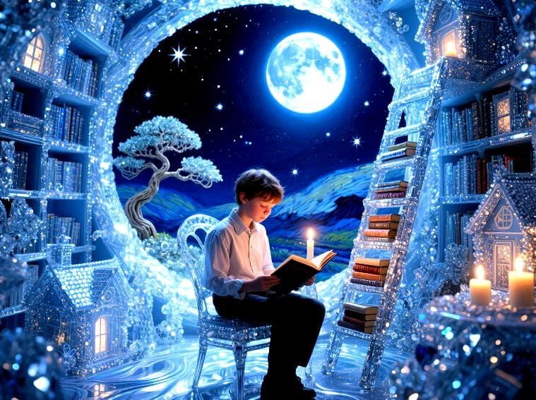 9/25/2025-Crystal and Glass Reading Nook Art By Archangel Ta...