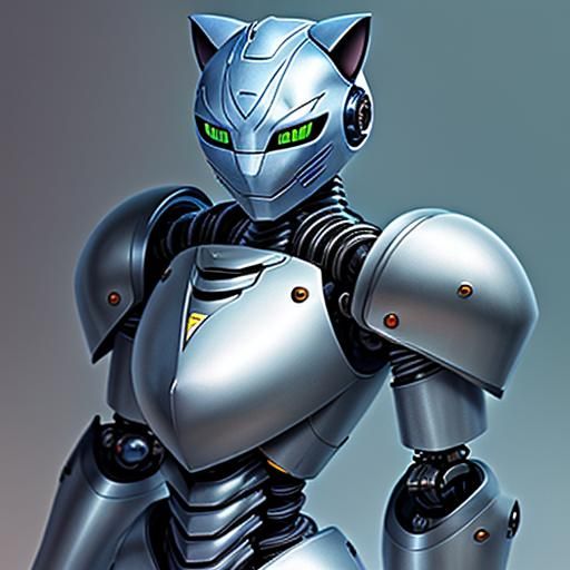 robo knight cat - AI Generated Artwork - NightCafe Creator