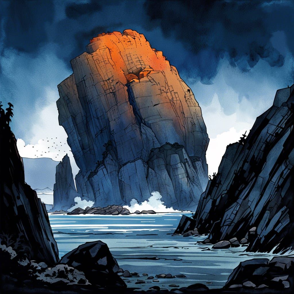 Rocks and Ocean